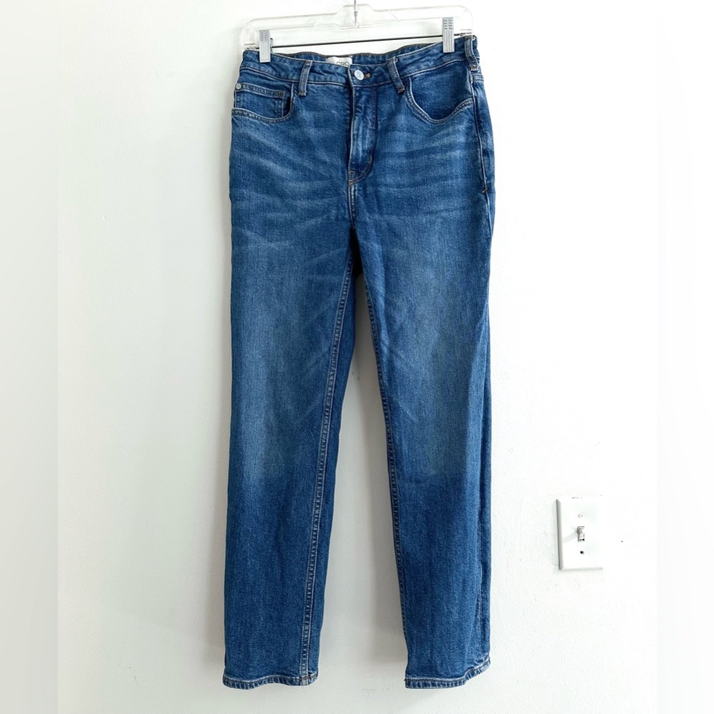 Anthropologie Pilcro mid-rise straight jeans size 27 dark denim - Picture 7 of 13